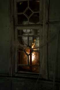 white wooden framed glass window